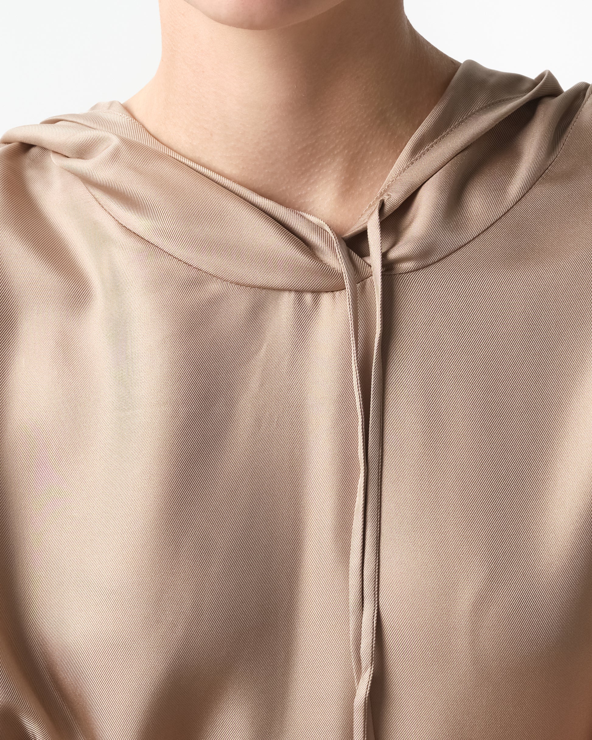 Nuka Silk Hooded Blouse