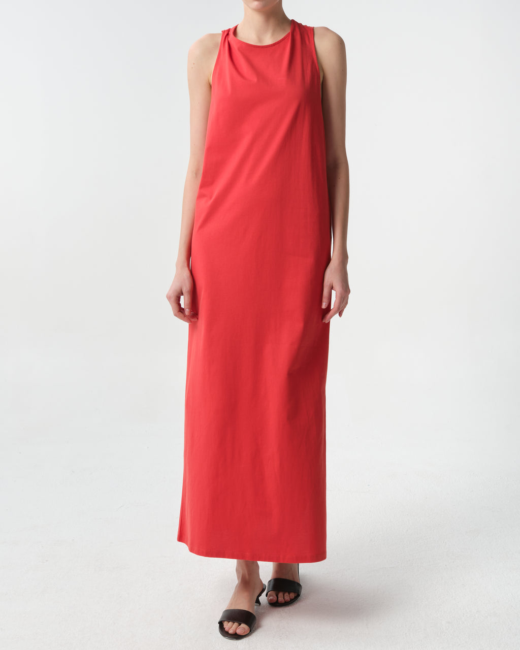 Rayna Knotted Cotton-Jersey Dress