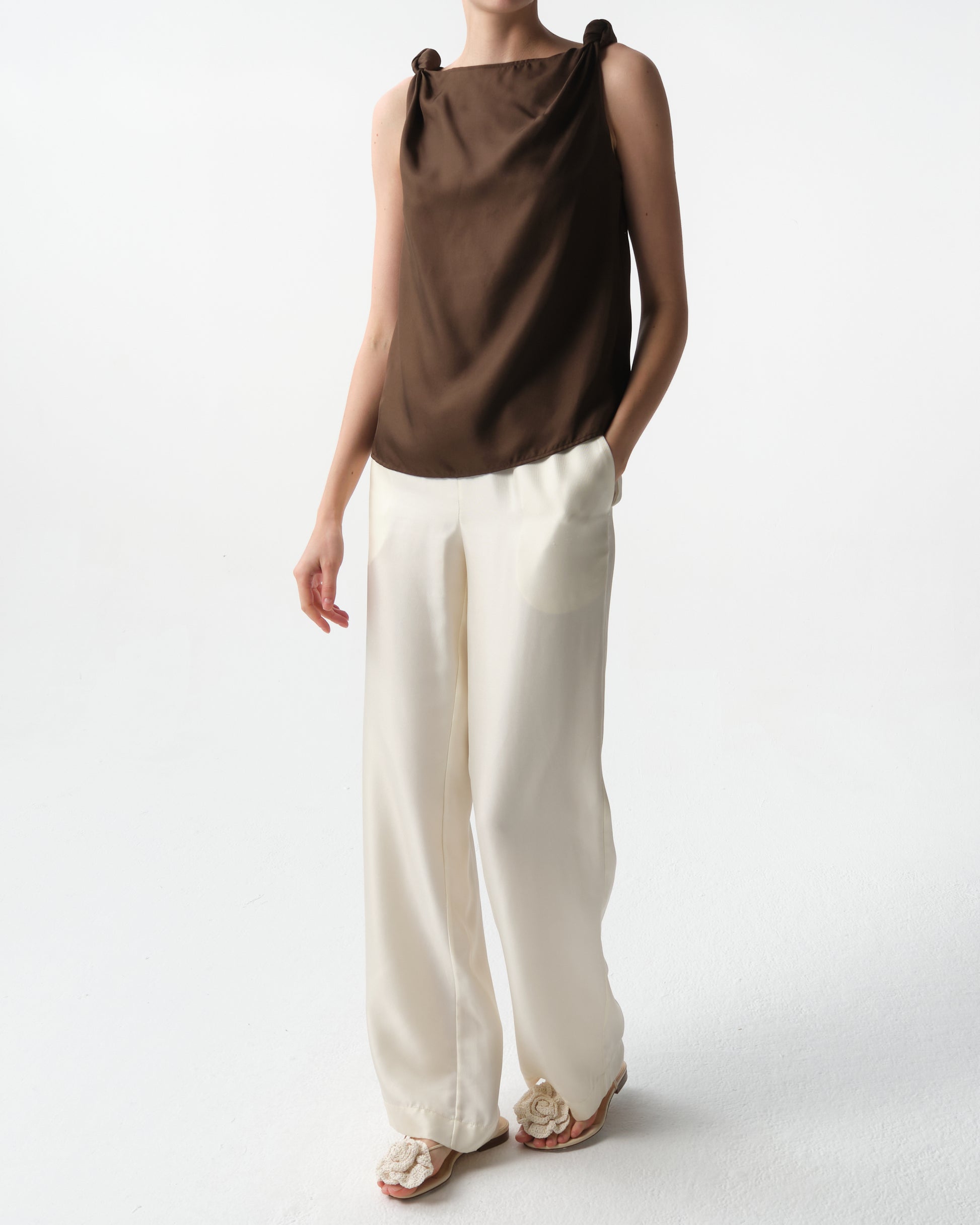 Remy Draped Silk Top