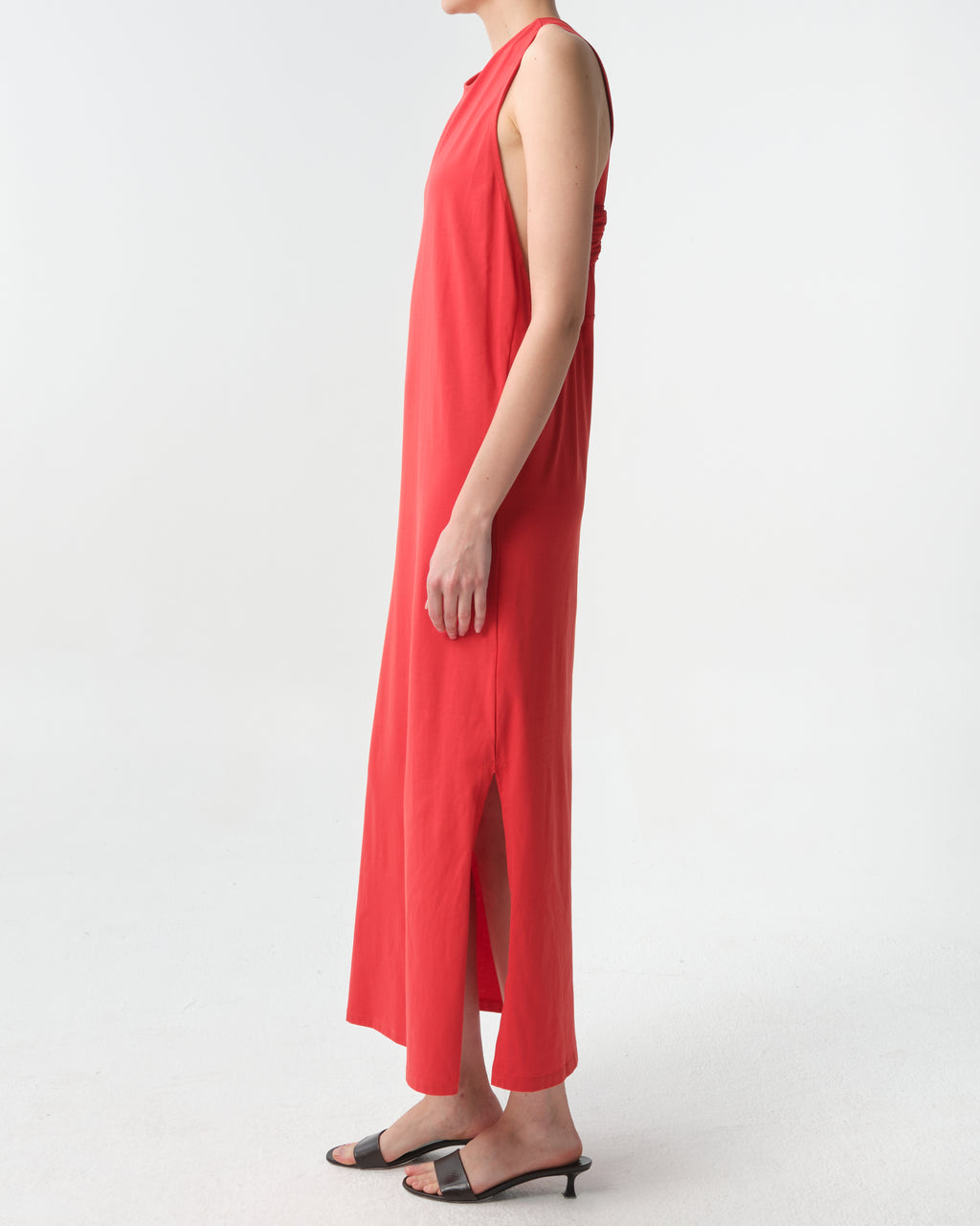 Rayna Knotted Cotton-Jersey Dress