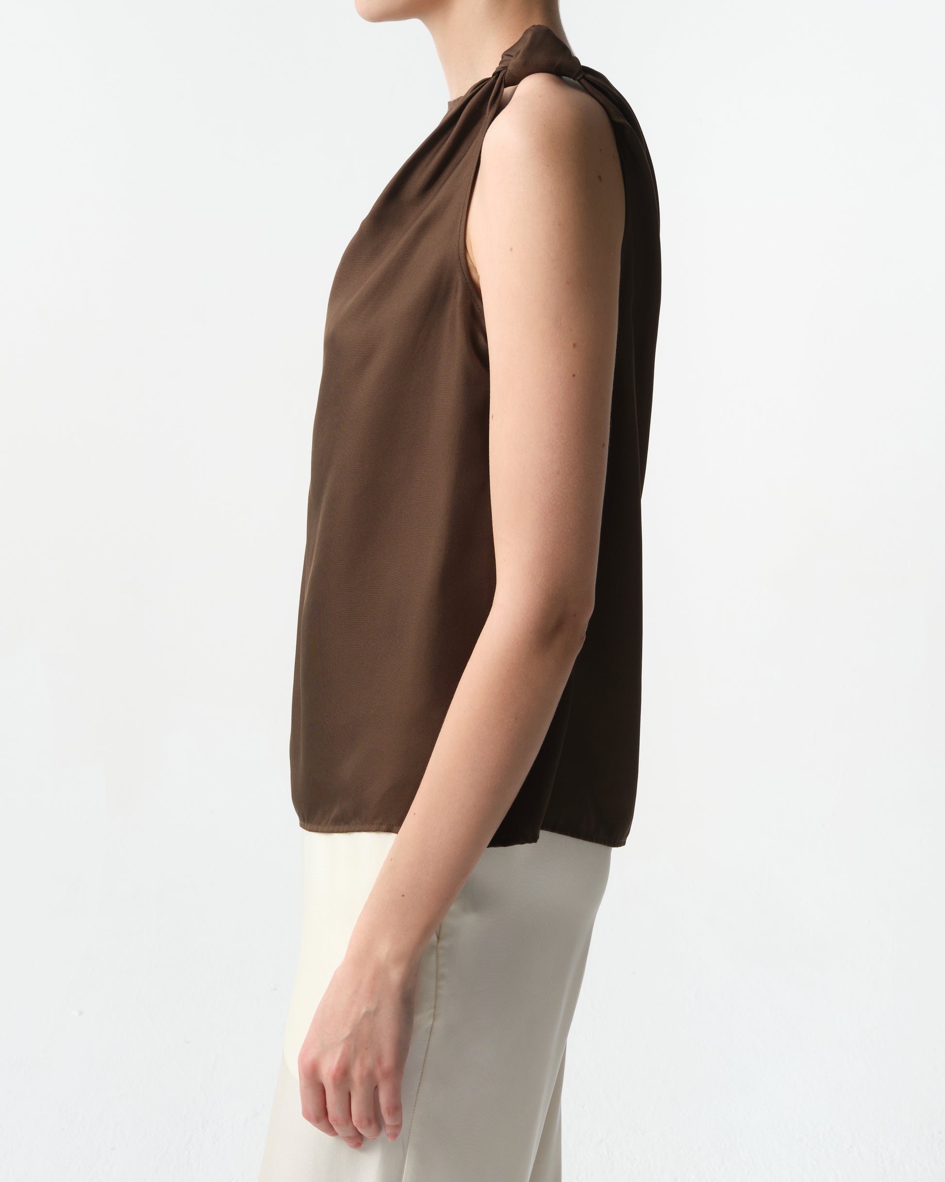 Remy Draped Silk Top