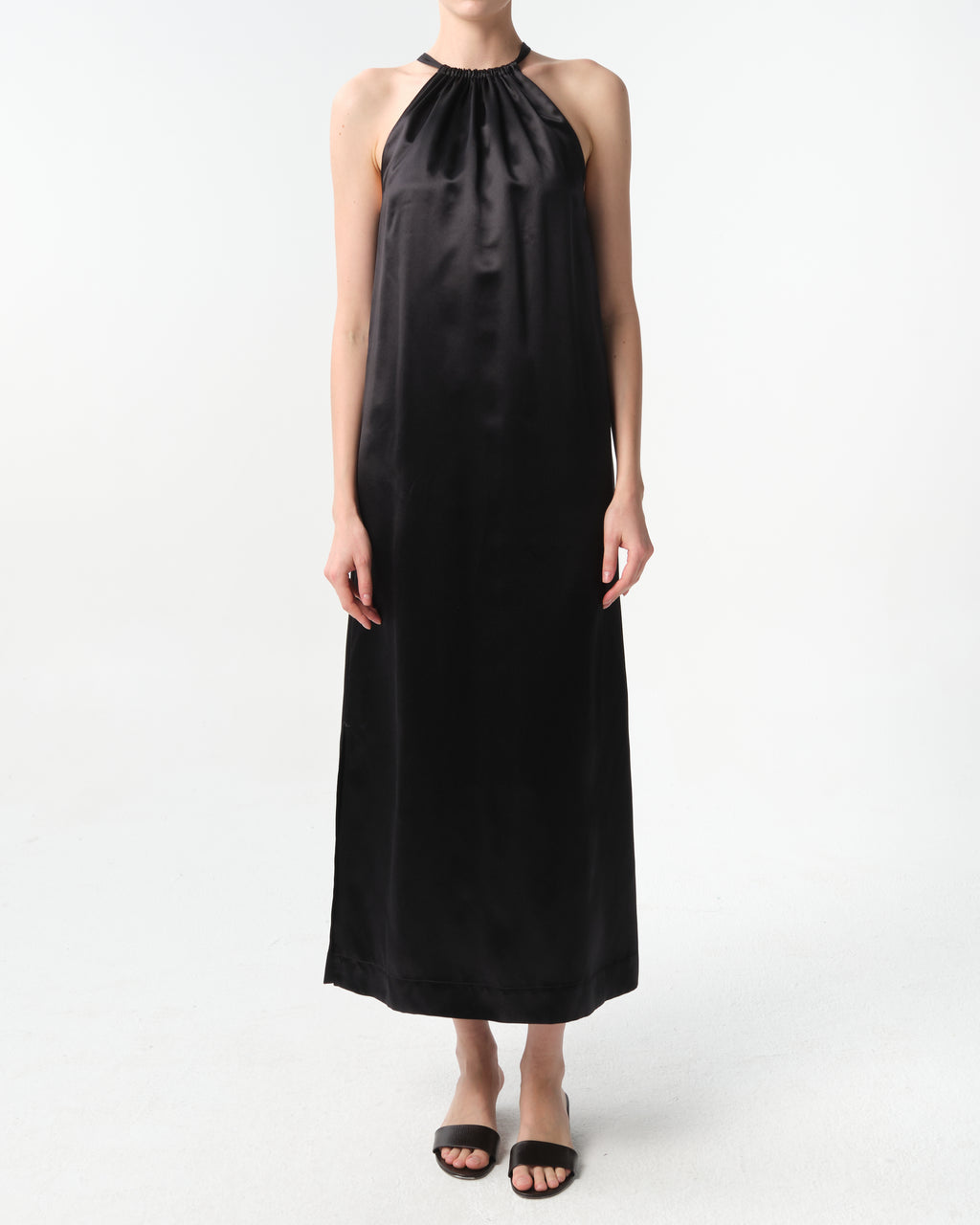 Morene Satin Midi Dress