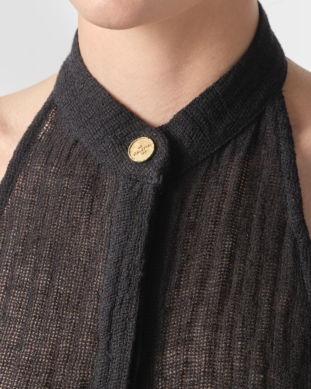 Jabal Halterneck Belted Midi Dress