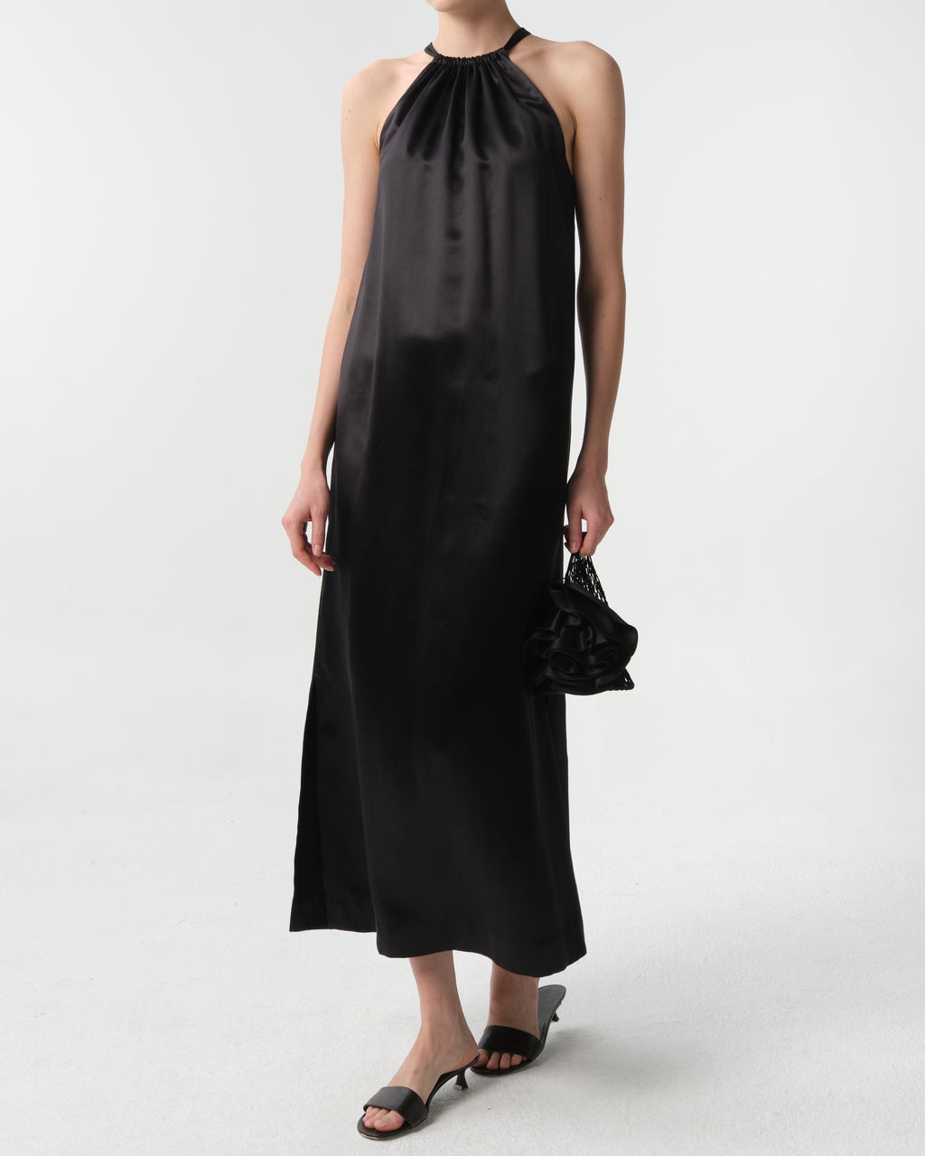 Morene Satin Midi Dress