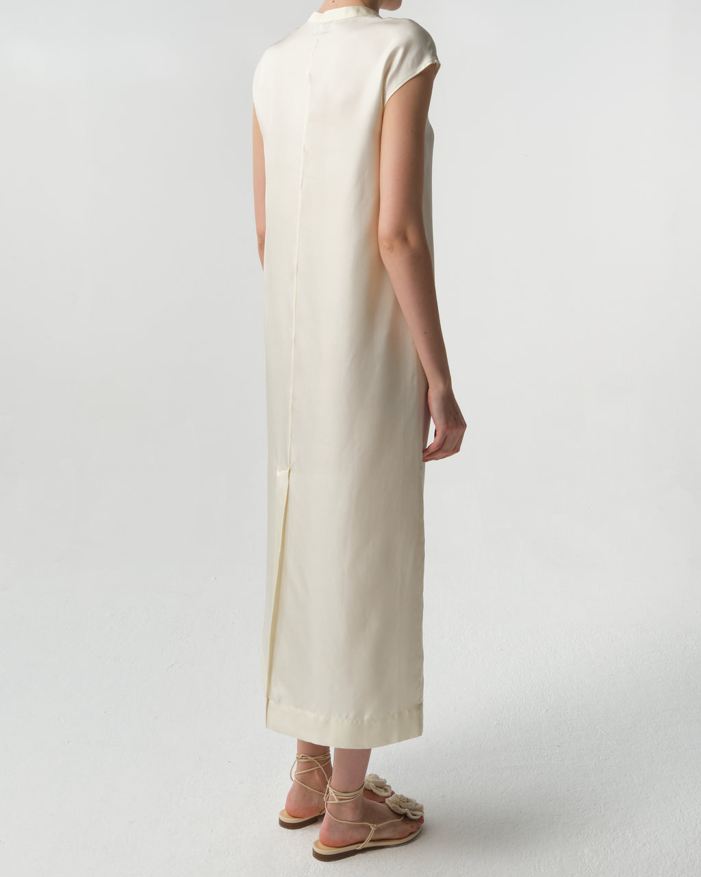Demeter Silk Twill Midi Dress