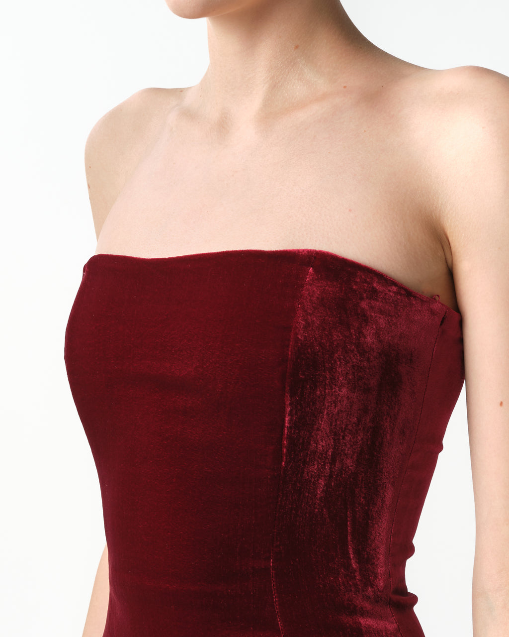 Velvet Bustier Mini Dress