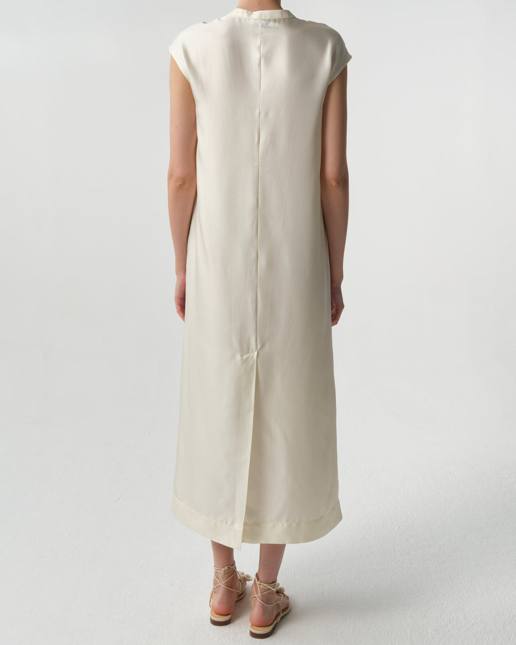 Demeter Silk Twill Midi Dress