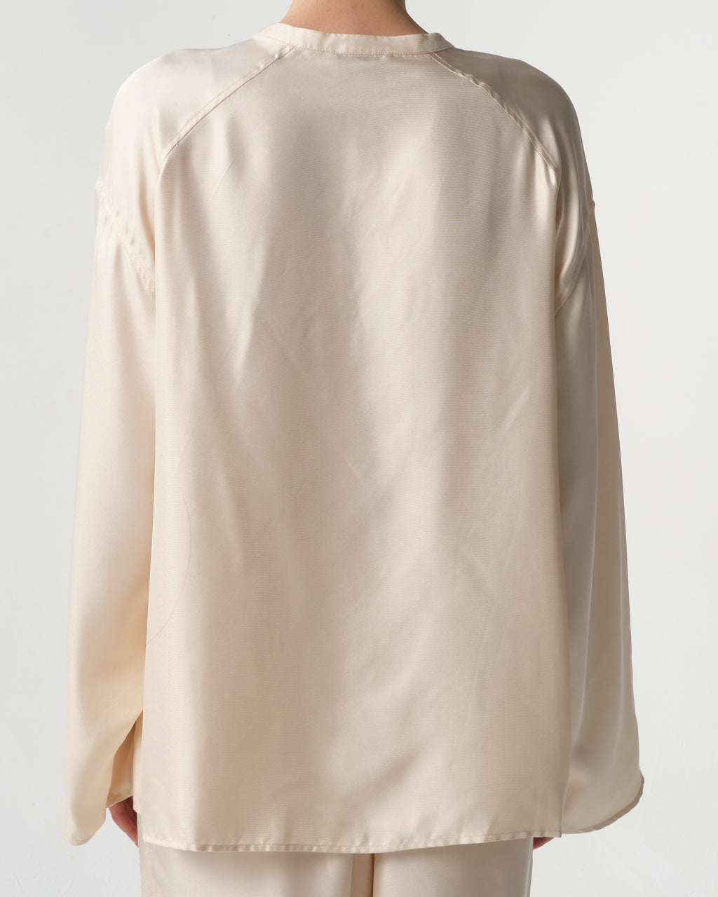 Zamia Silk Lace-Up Top