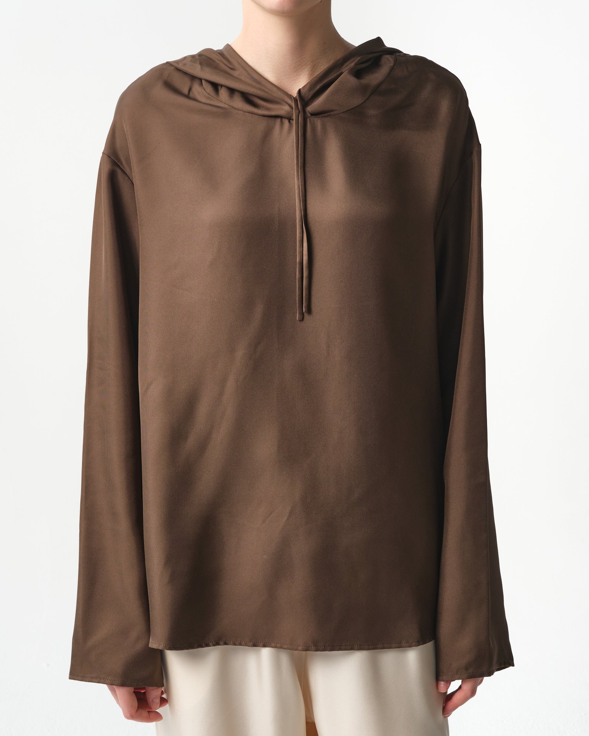 Nuka Silk Hooded Blouse