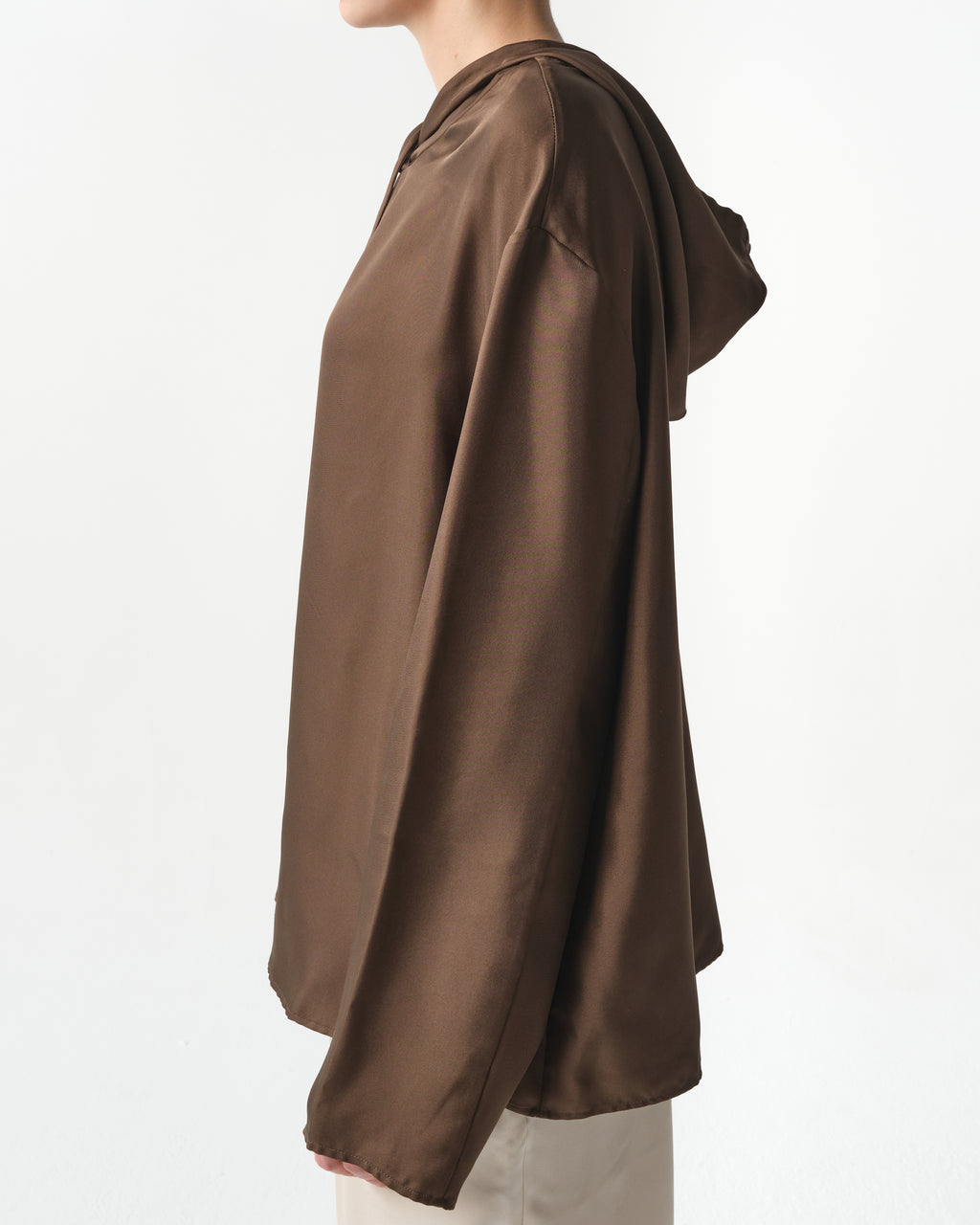 Nuka Silk Hooded Blouse