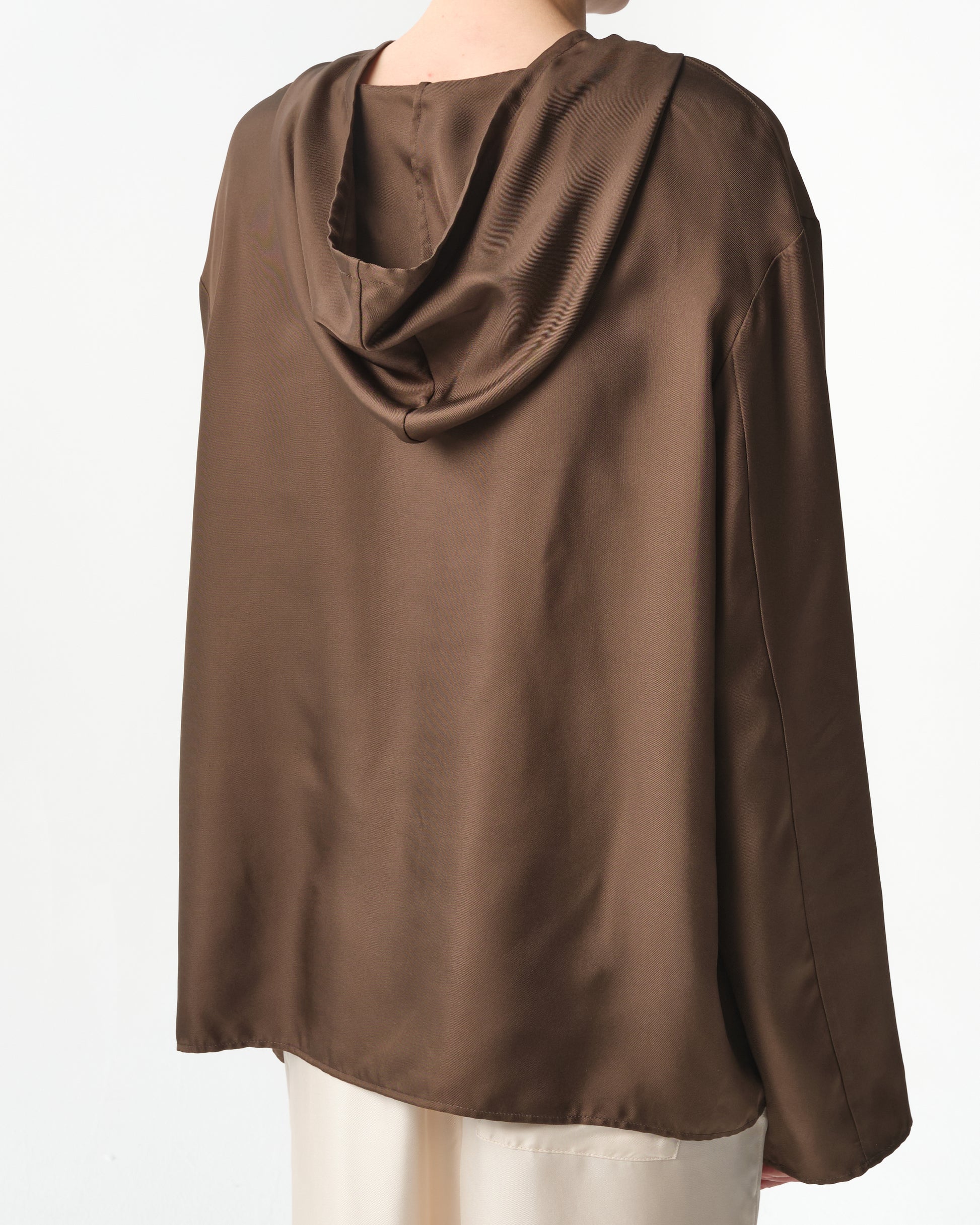 Nuka Silk Hooded Blouse