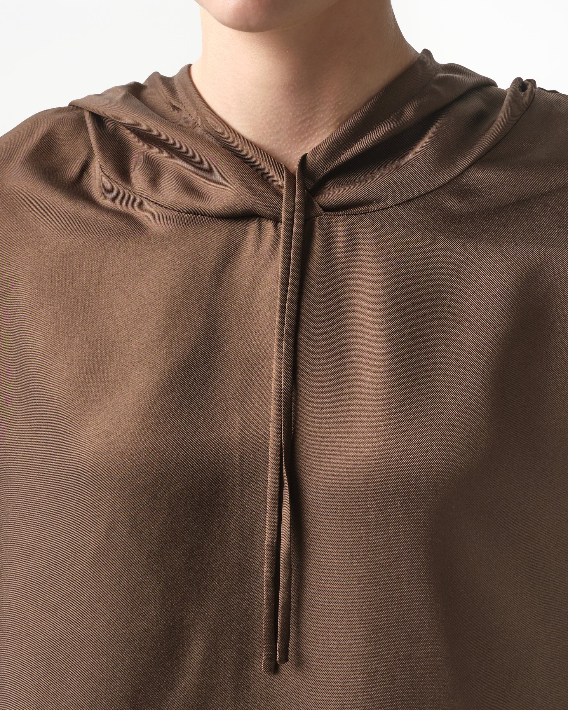 Nuka Silk Hooded Blouse