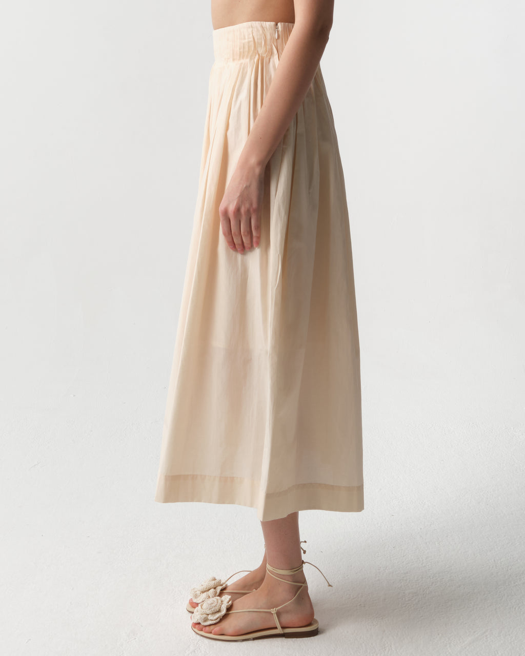 Artemis Pleated Midi Skirt