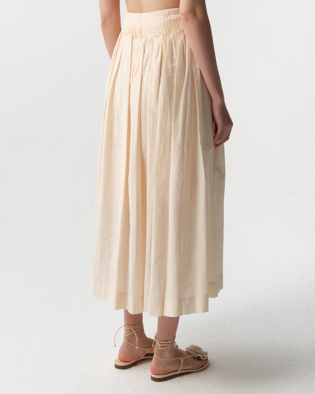 Artemis Pleated Midi Skirt