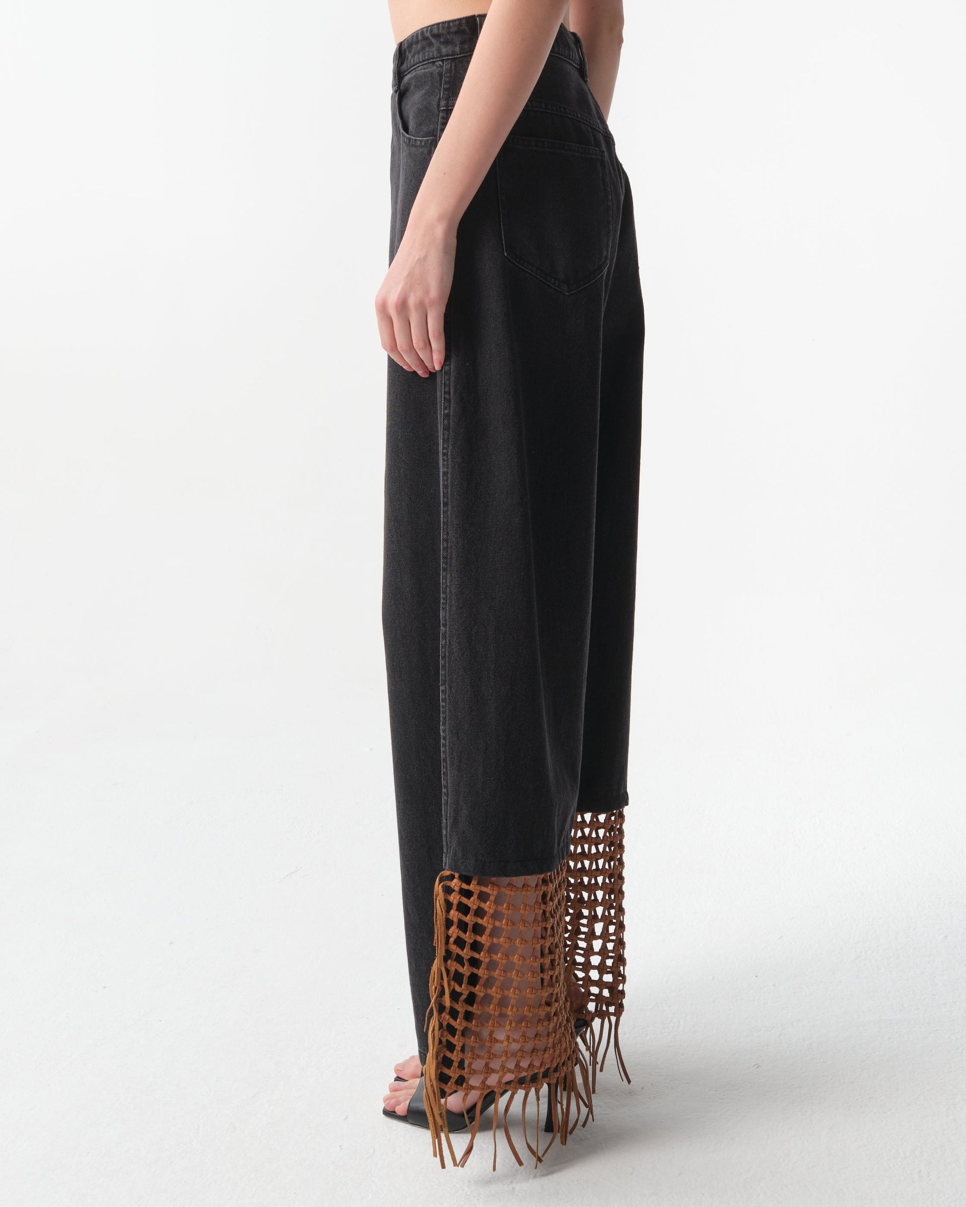 Basket Leather Jeans