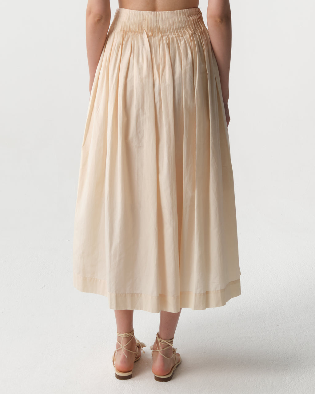 Artemis Pleated Midi Skirt