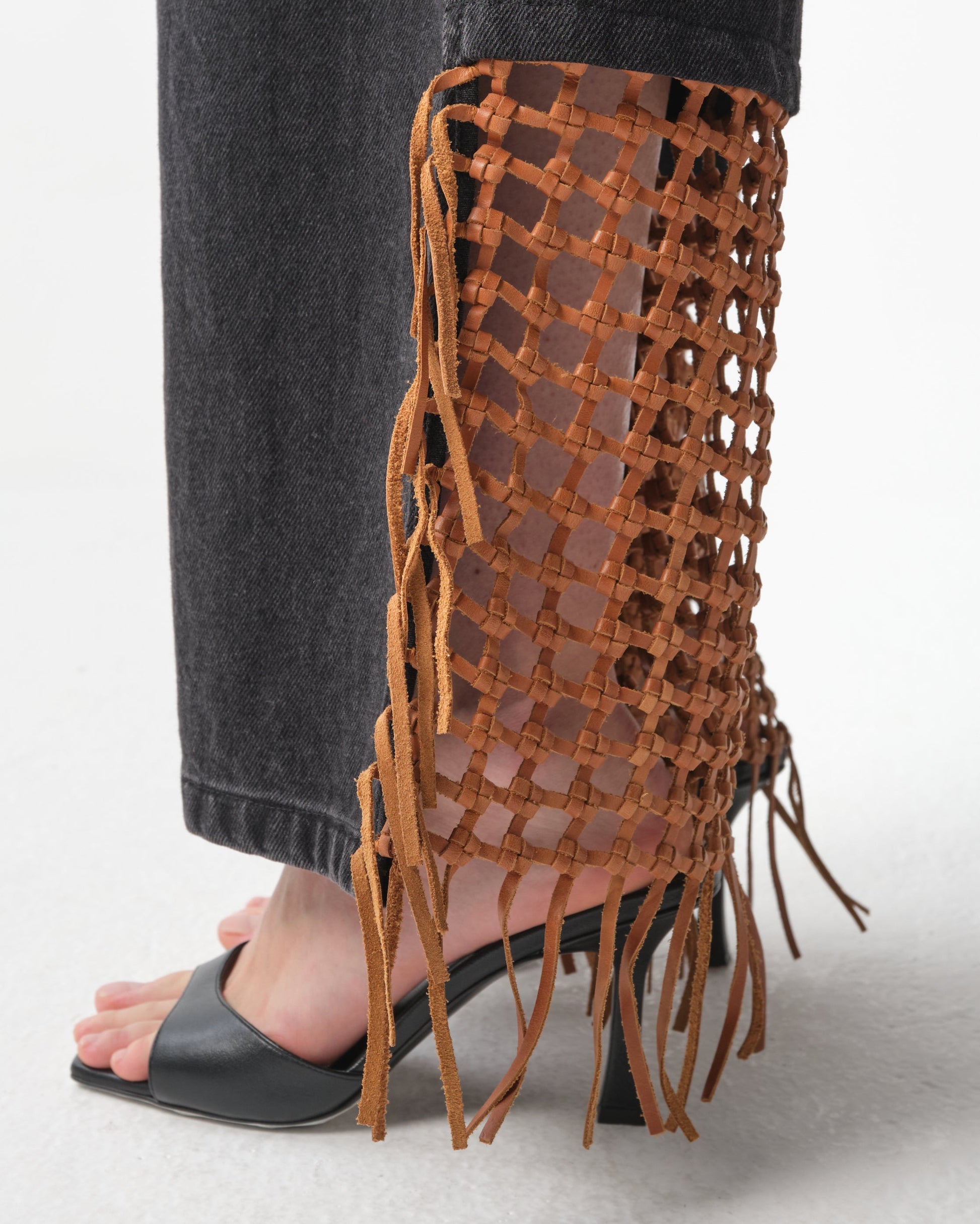 Basket Leather Jeans