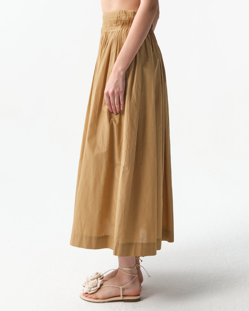 Artemis Pleated Midi Skirt