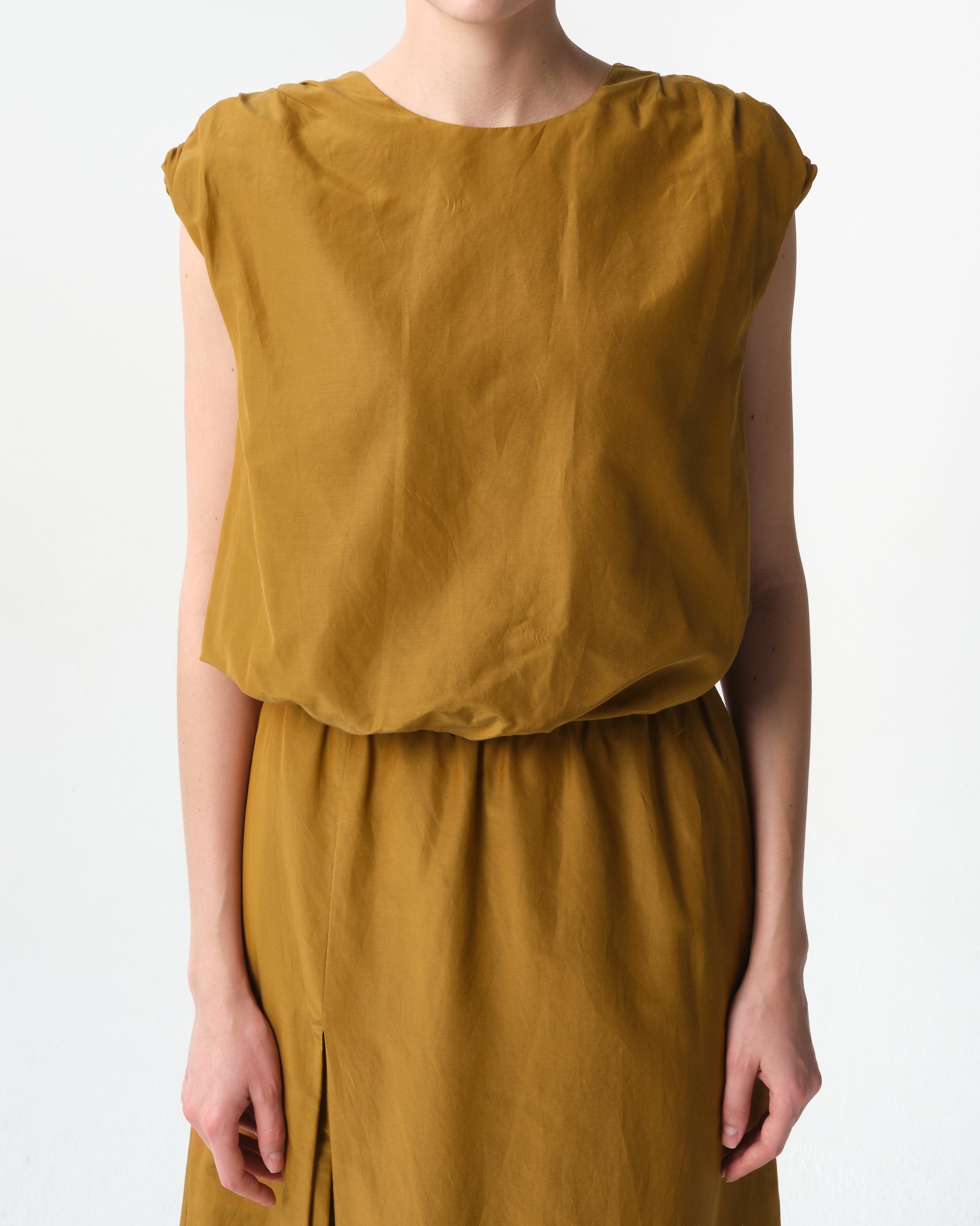 Cosma Gathered Sleeveless Top