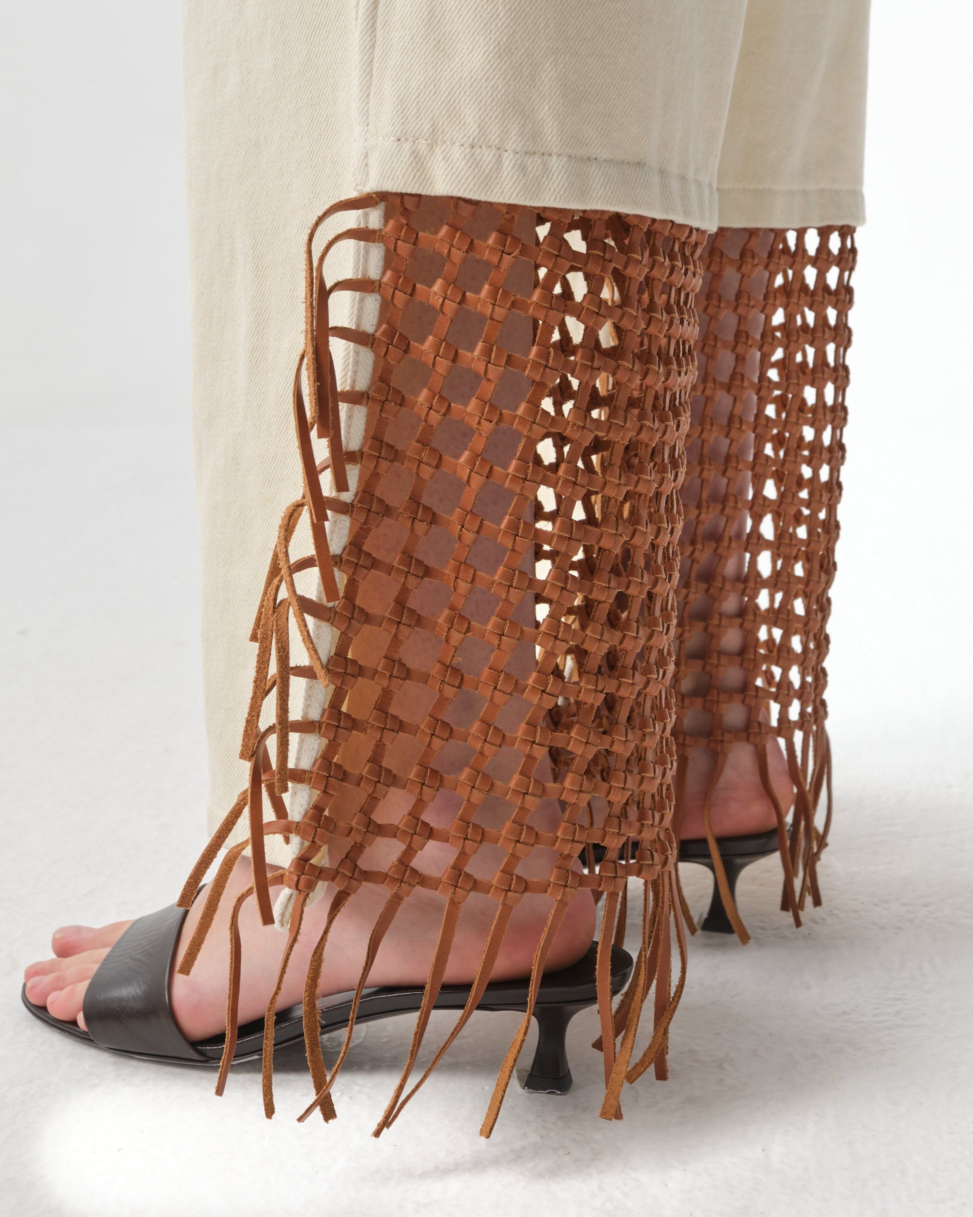 Basket Leather Jeans