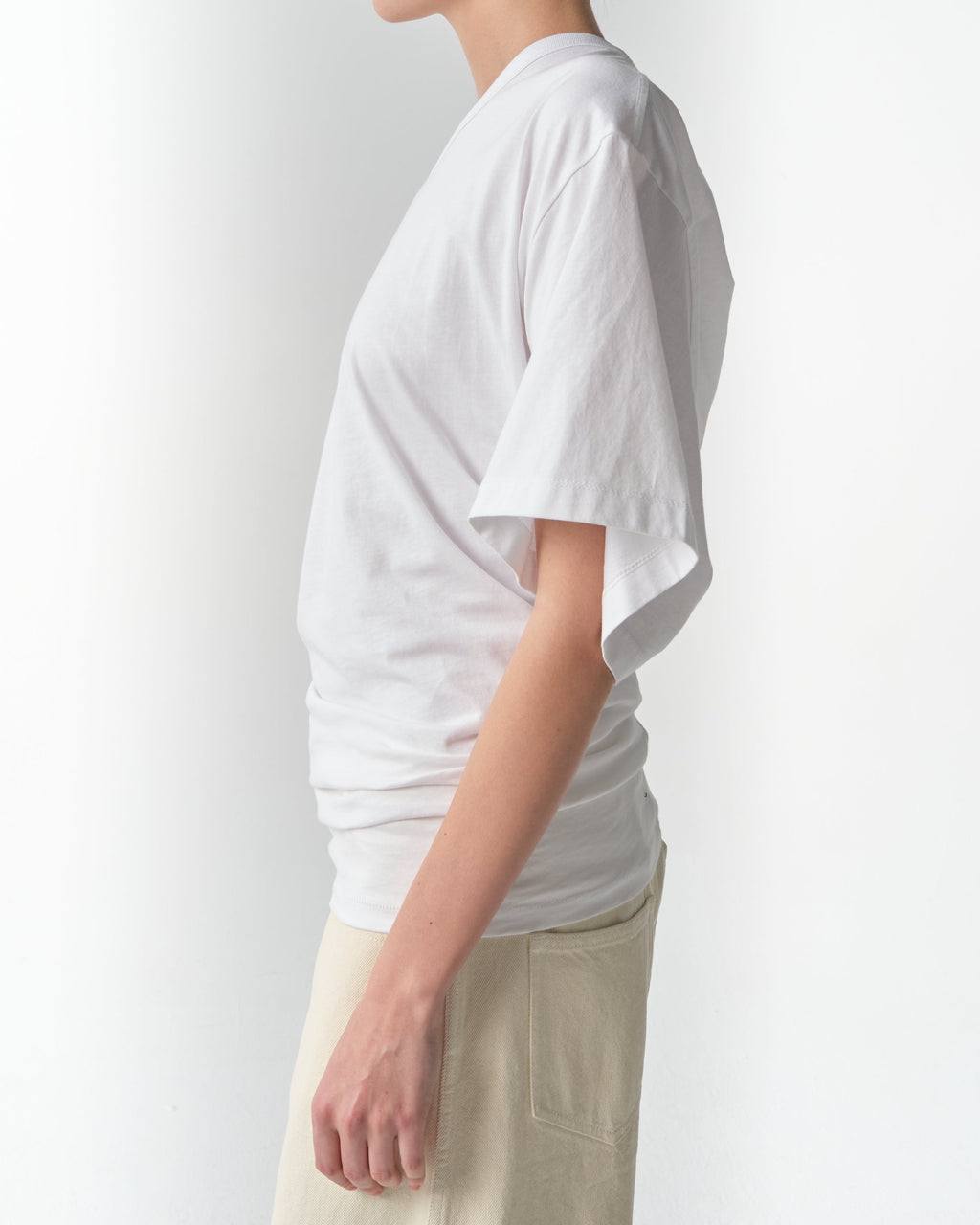 One-Shoulder Draped T-Shirt