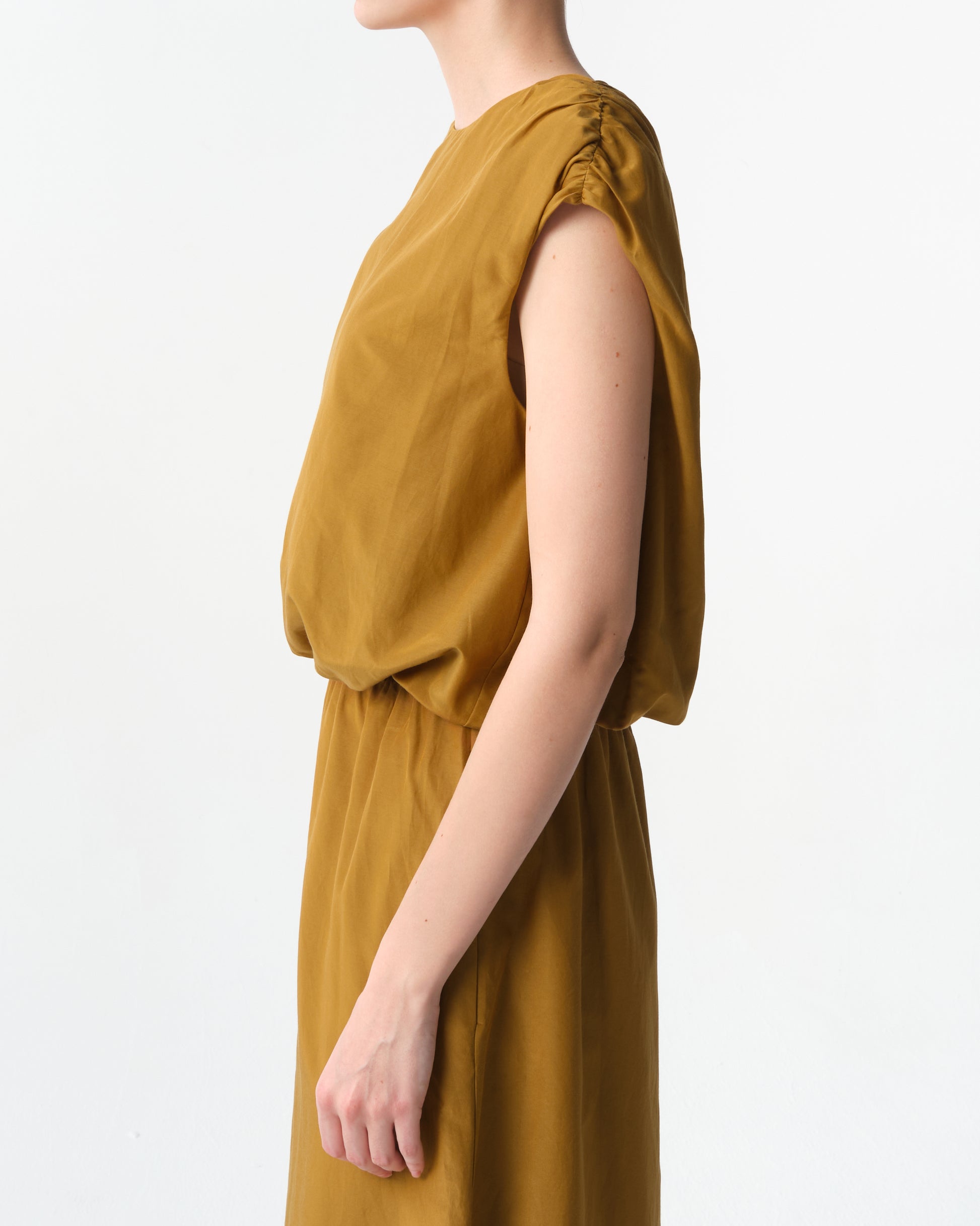 Cosma Gathered Sleeveless Top