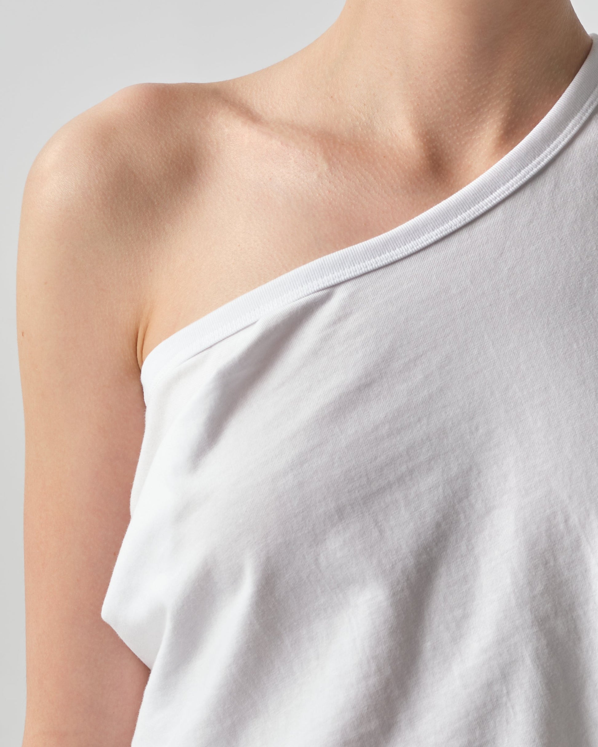 One-Shoulder Draped T-Shirt