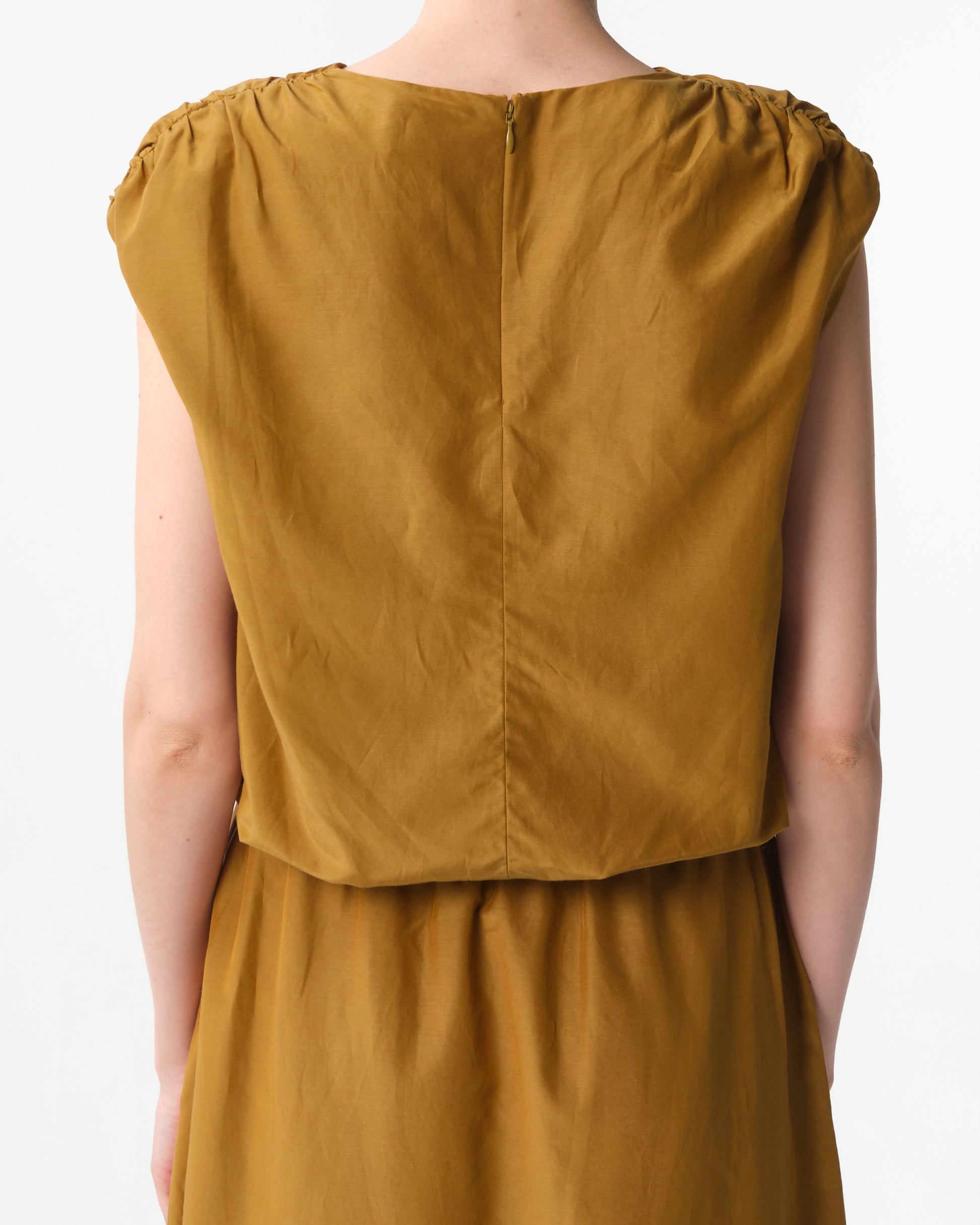 Cosma Gathered Sleeveless Top