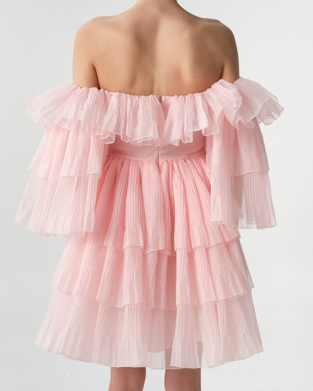Ruffled Off-Shoulder Mini Dress