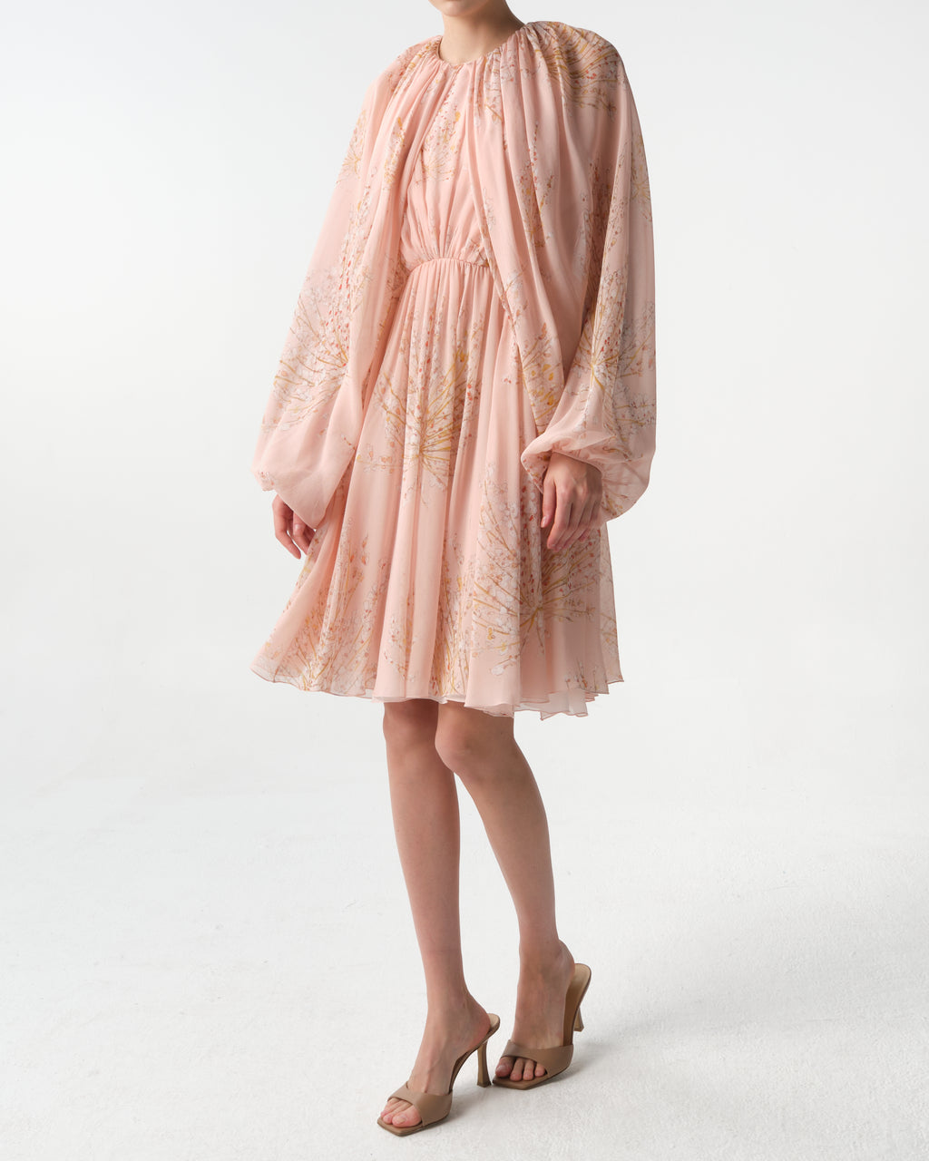 Short Silk Wrap Dress