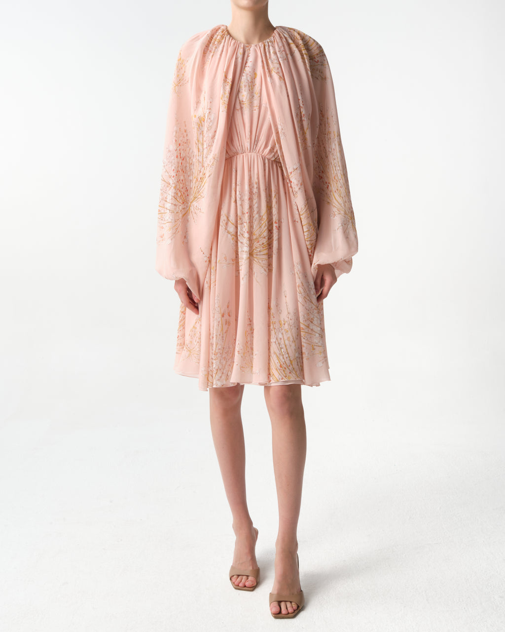 Short Silk Wrap Dress