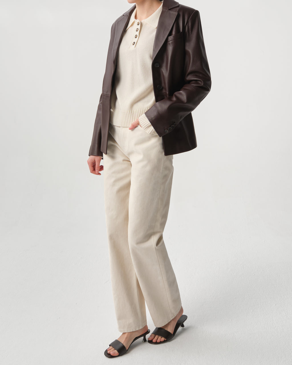 Aldo Leather Blazer