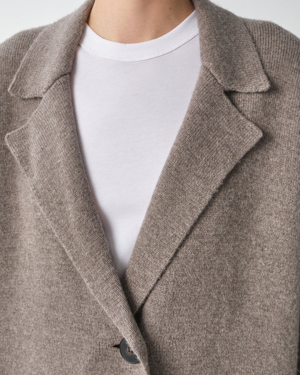 Single-Breasted Wool and Cashmere Blazer