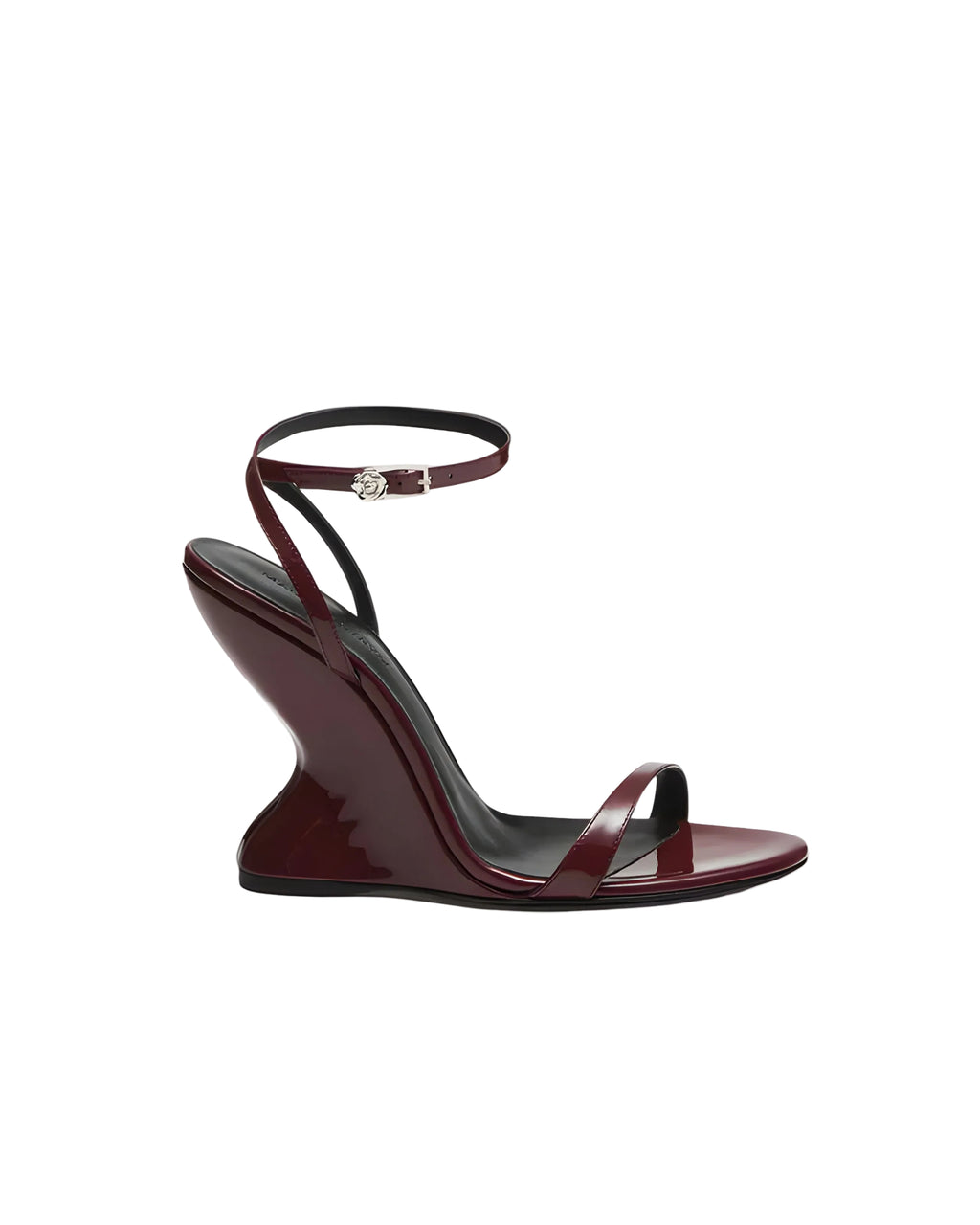 Patent-Leather Wedge Sandals
