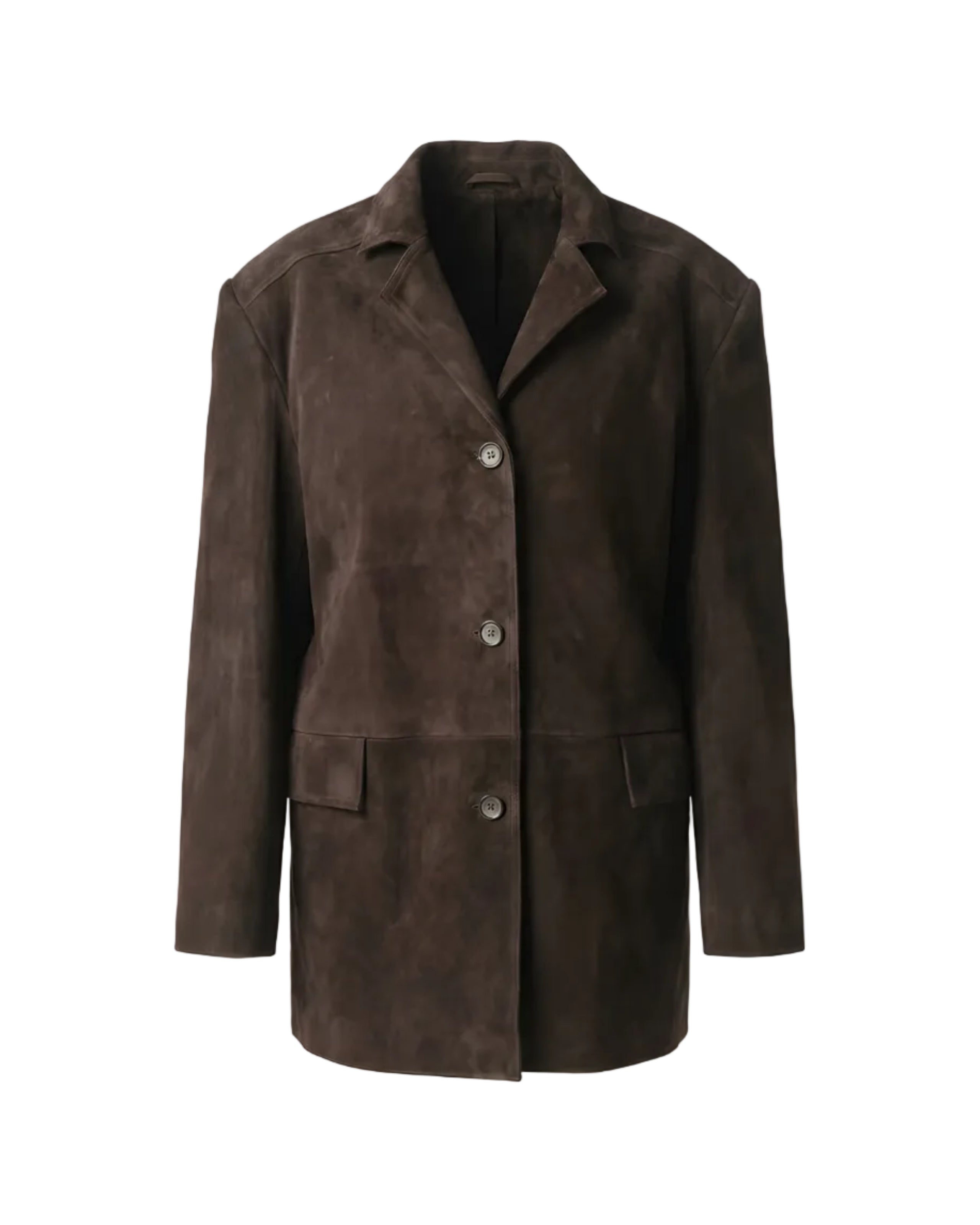 Oversized Suede Leather Jacket