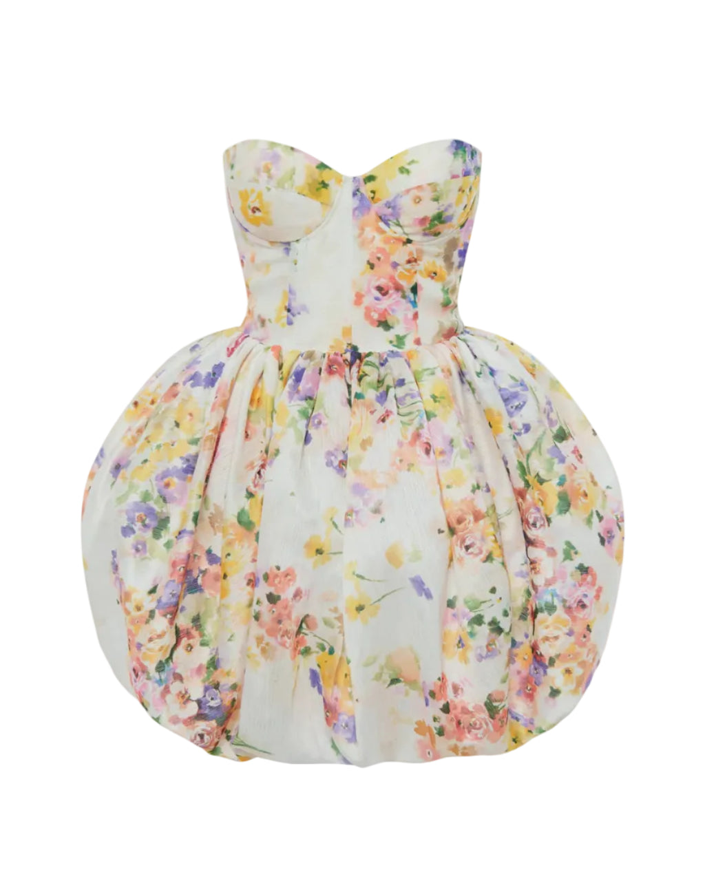Floral Print Balloon Dress
