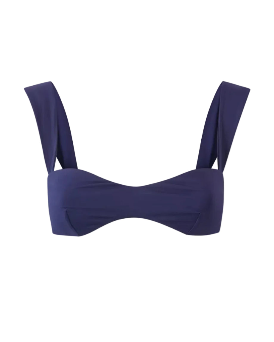 Retro Bustier Bikini Top