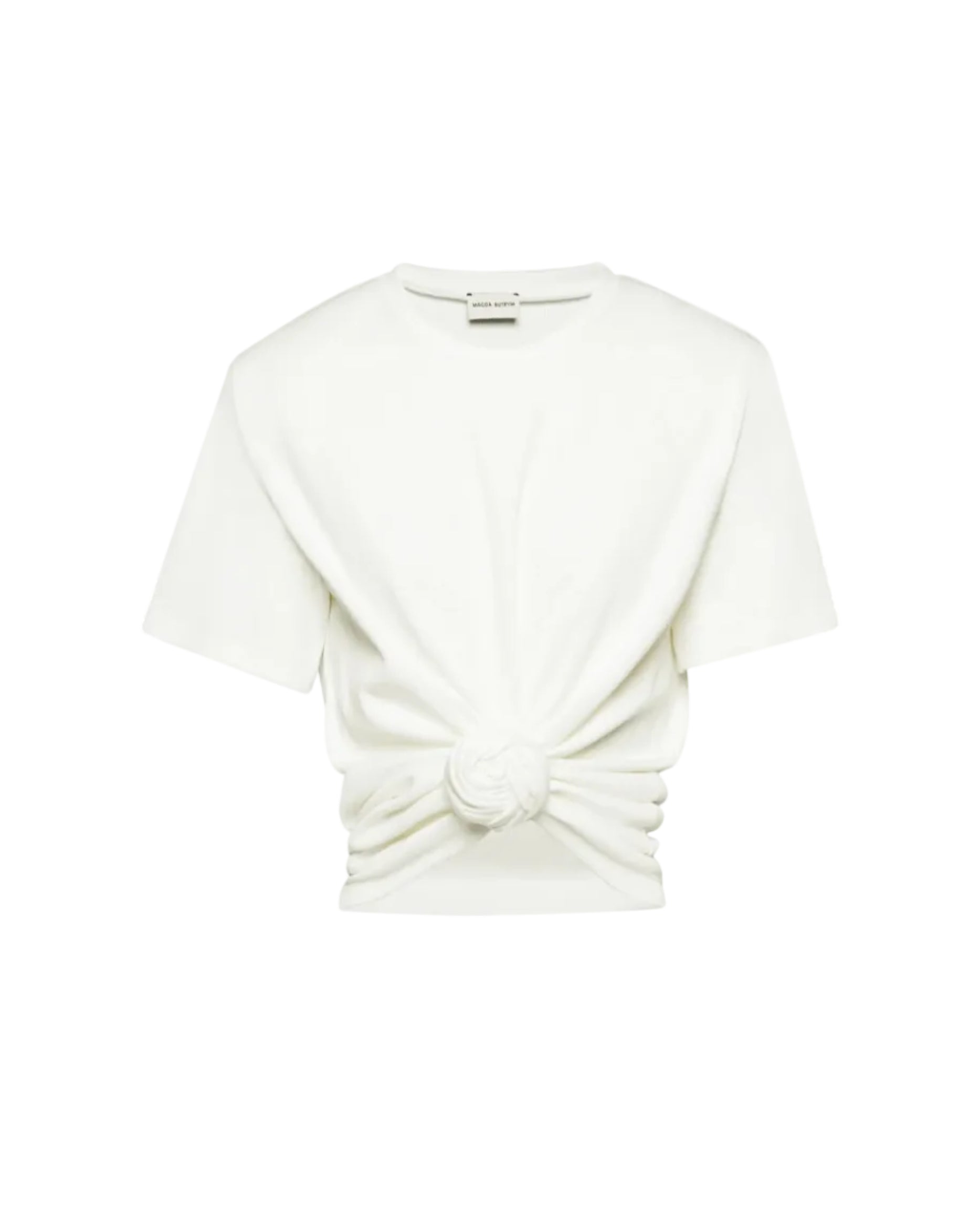 Knotted Ribbed T-Shirt