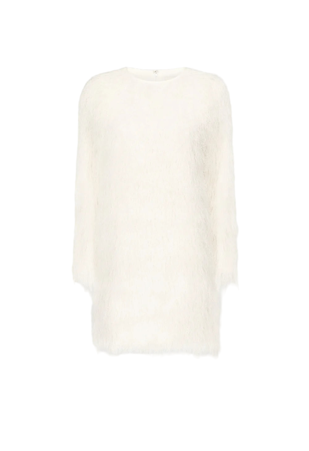 TINA Fringed fabric dress