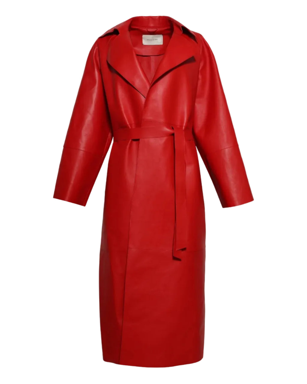 Belted Leather Coat