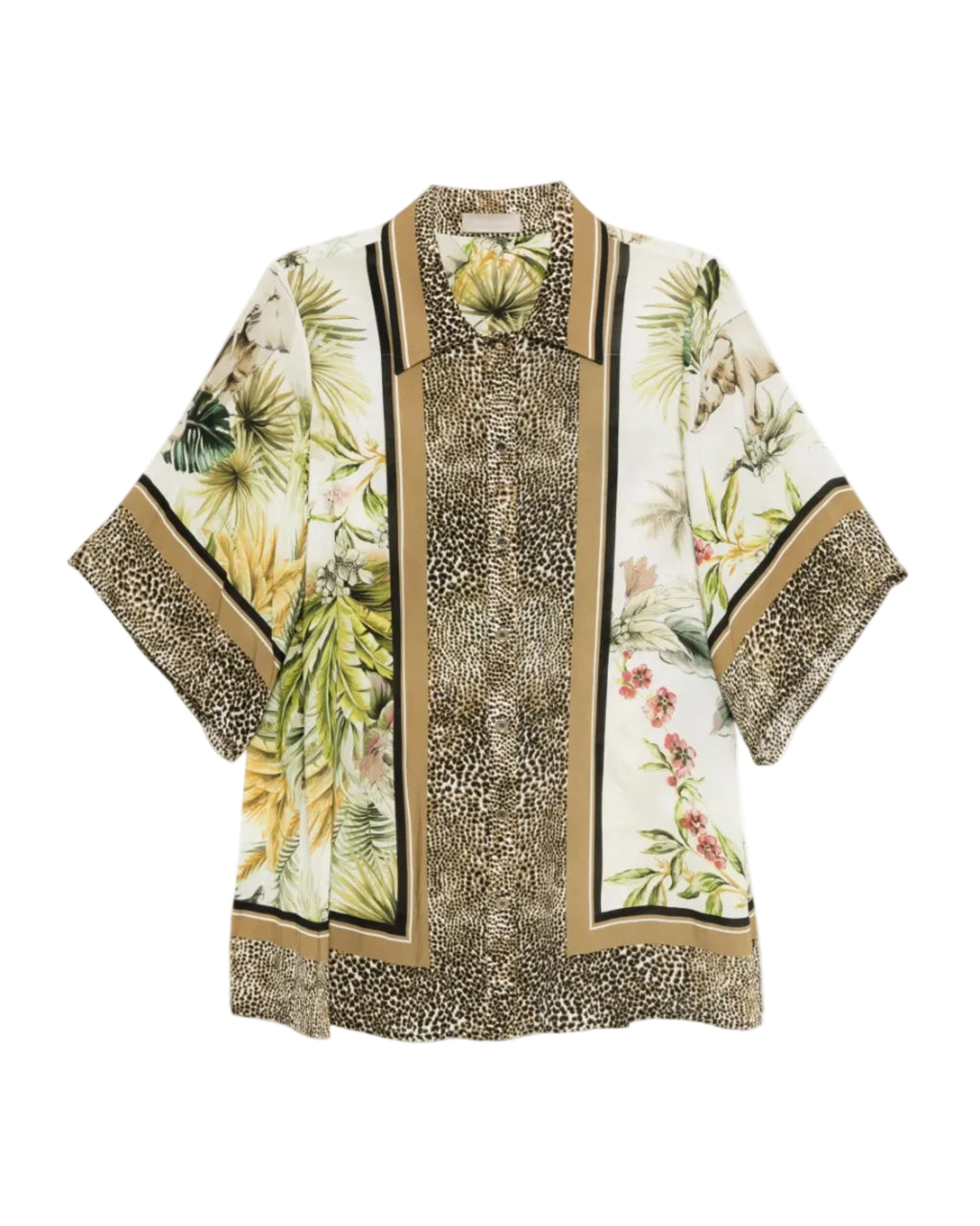 Savannah-Print Chiffon Shirt