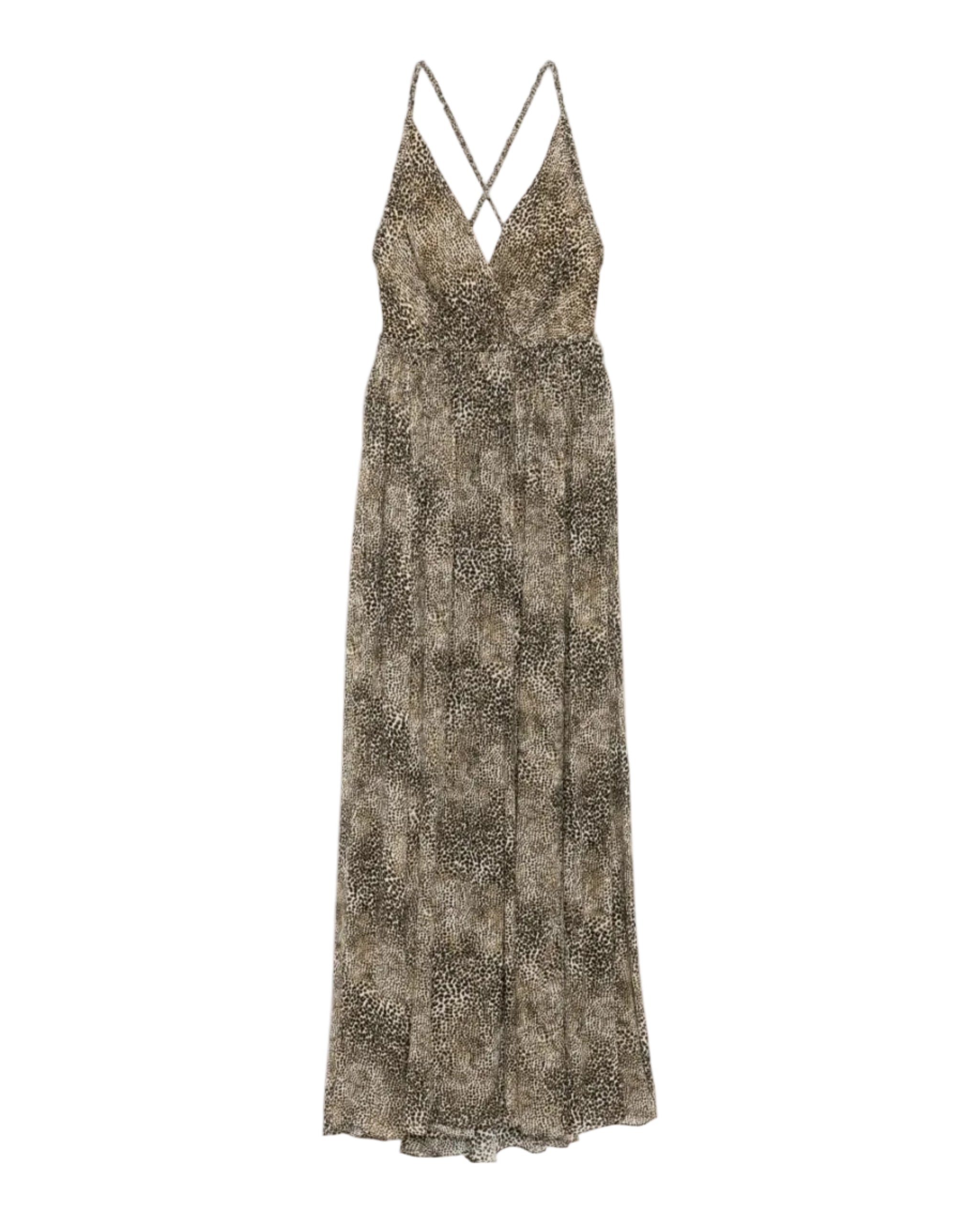 Animalier Print Silk Dress