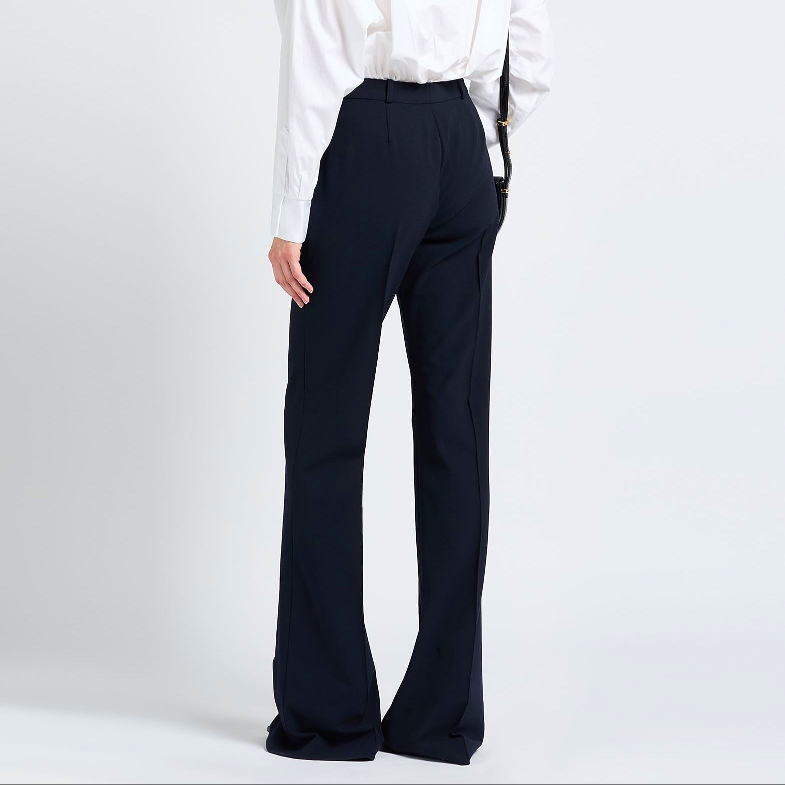 Del Core BOOTCUT TROUSERS DARK BLUE