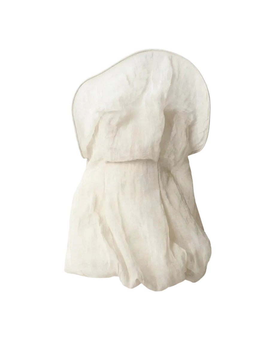Strapless Sculptural Mini Dress