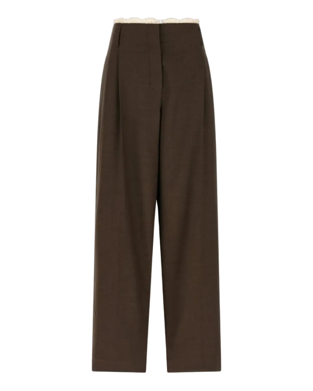 Waistband-Detail Trousers