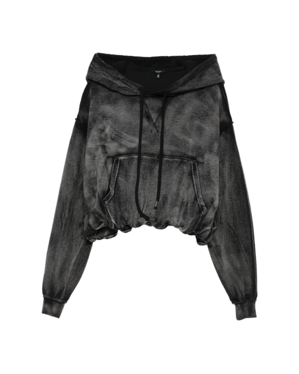 Washed-Effect Hoodie