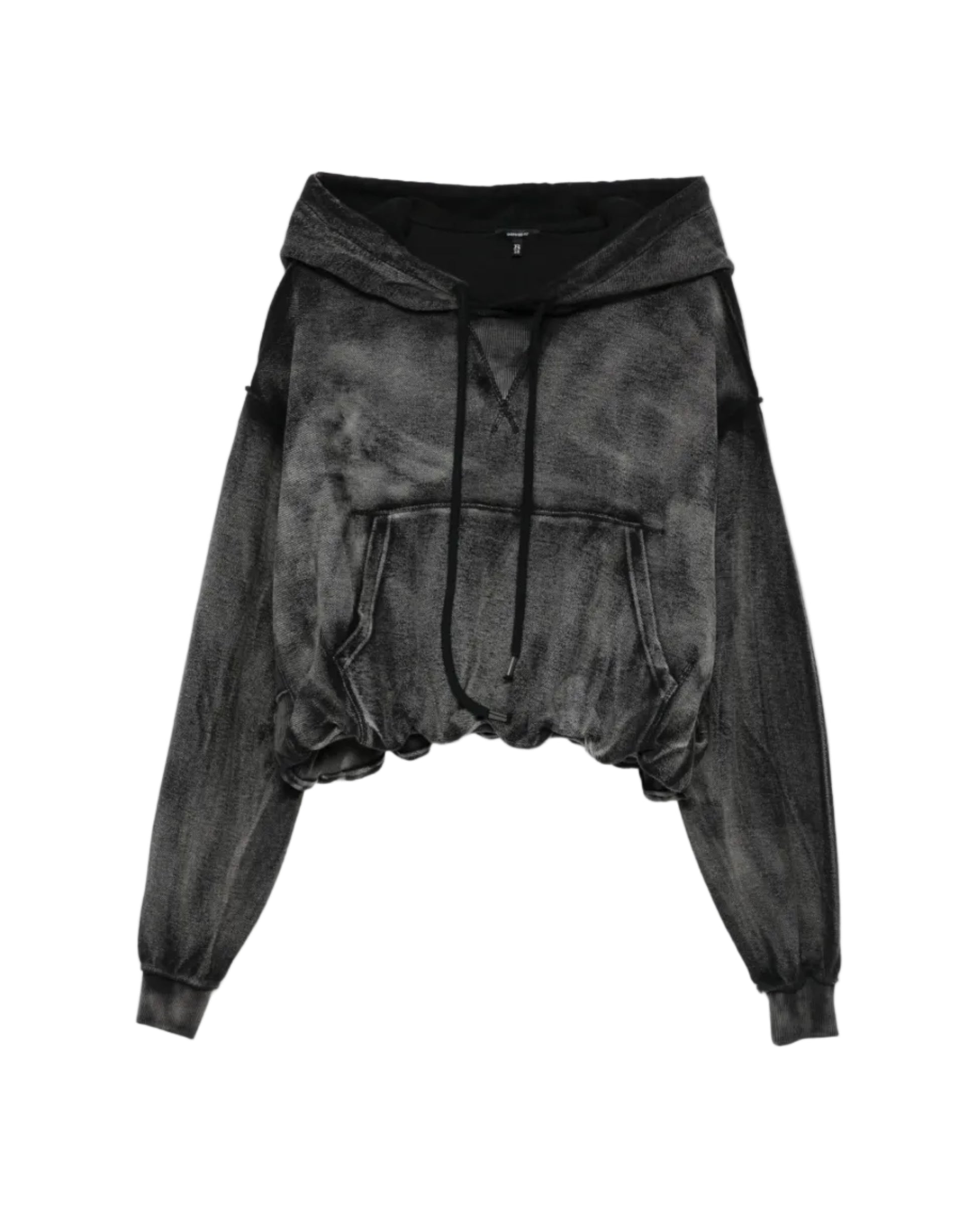 Washed-Effect Hoodie