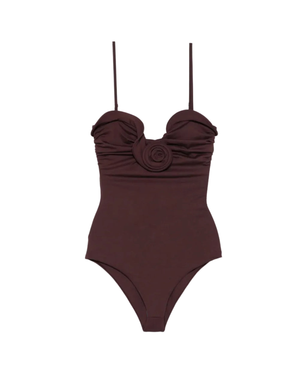 Ruffled Flower-Appliqué Swimsuit