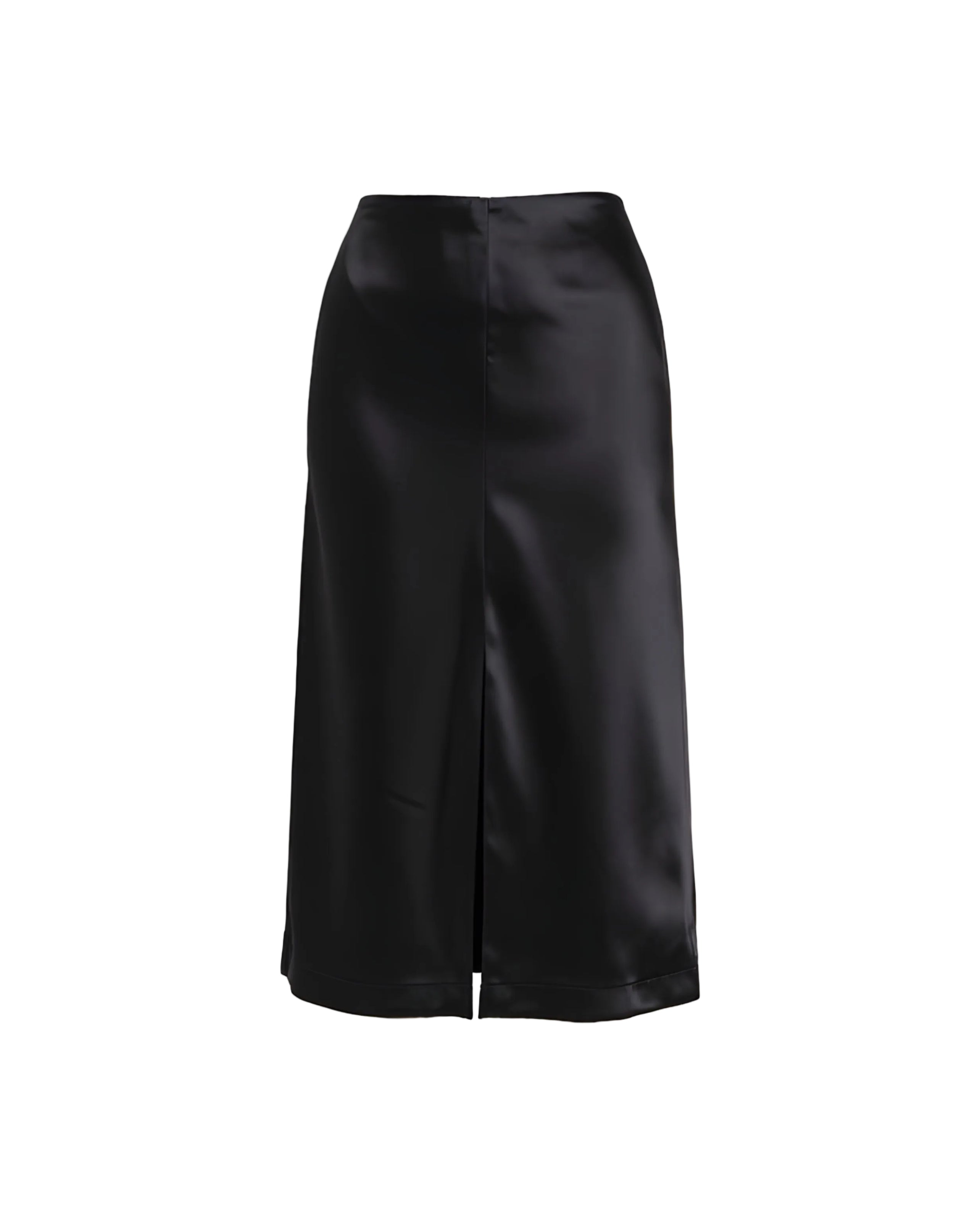 Lys Silk-Blend Satin Skirt