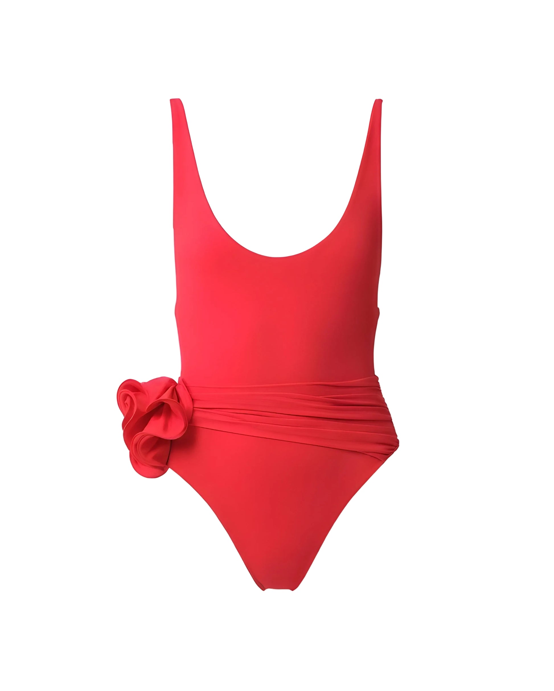 Flower Appliqué One-piece Swimsuit